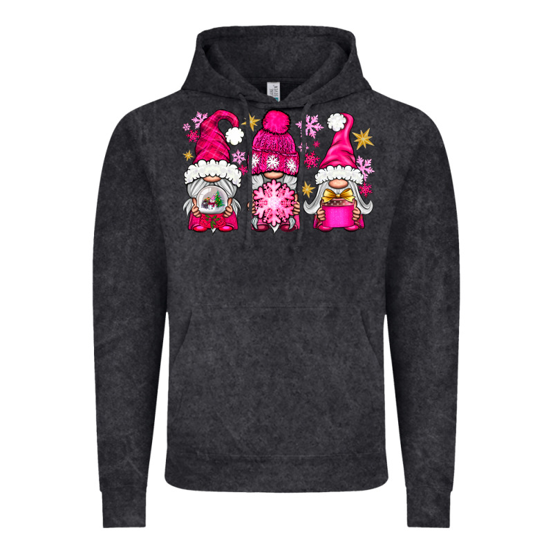 Pink Christmas Winter Gnomes Vintage Hoodie by NancyCooperArtShop | Teevron