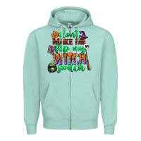 Seafoam dont make me flip my witch switch Zipper Hoodie - CowGirlArtShop