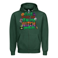 Sports Green dont make me flip my witch switch Zipper Hoodie - CowGirlArtShop