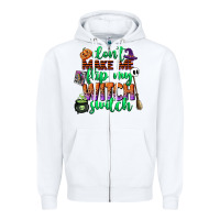 White dont make me flip my witch switch Zipper Hoodie - CowGirlArtShop