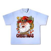 Grape Ice Cowboy Christmas Santa Urban Heavy Tee - BundleAndBundleShop