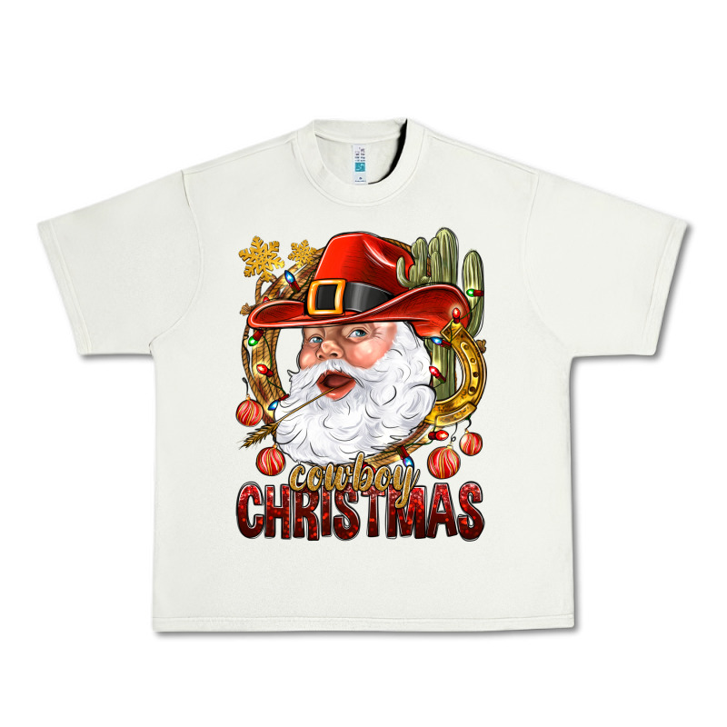 Cowboy Christmas Santa Urban Heavy Tee by BundleAndBundleShop | Teevron