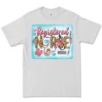 Dove Grey Western Registered Nurse Premium Tee - LillyAllenDesigns