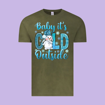 Baby It's Cold Outside Bbs Vintage Tee Designed By Bundleandbundleshop