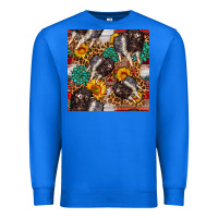 True Royal baby hampshire pig sunflowers seamless pattern Premium Sweatshirt - FaDigitalArtStudio