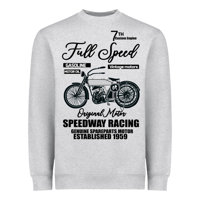 Speedway Racing Full Speed Pin Heavyweight Sweatshirt by Bettercallsaul | Teevron