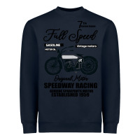 Navy Speedway Racing Full Speed Pin Heavyweight Sweatshirt - Bettercallsaul