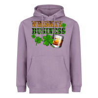Lavender St. Patrick's Day whiskey business Heavyweight Hoodie - OliviaCreatesArt