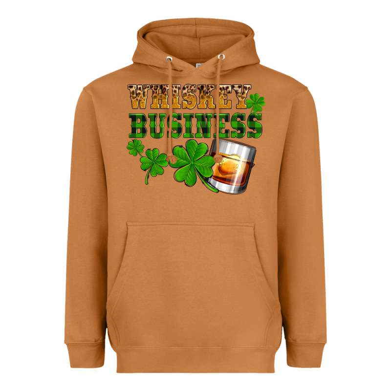 St. Patrick's Day Whiskey Business Heavyweight Hoodie by OliviaCreatesArt | Teevron