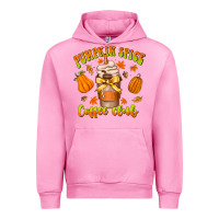 Fuchsia Pink pumpkin spice coffee club Urban Hoodie - CowhideDigitalArt