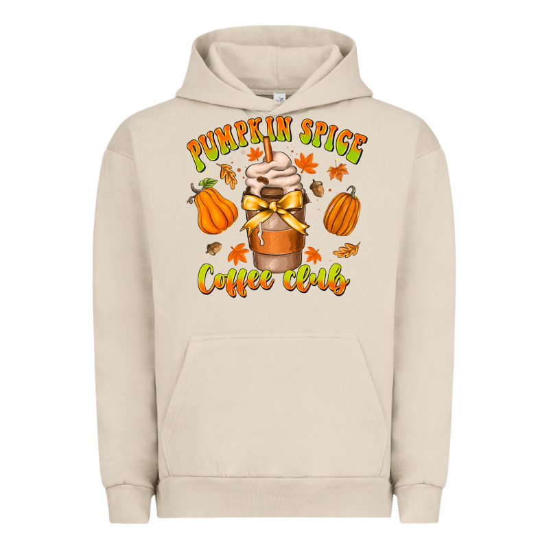 Pumpkin Spice Coffee Club Urban Hoodie by CowhideDigitalArt | Teevron