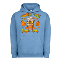 Pigment Pebble Blue pumpkin spice coffee club Urban Hoodie - CowhideDigitalArt