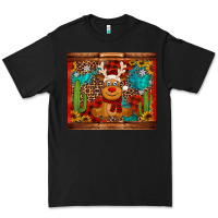 Black western christmas reindeer Premium Tee - Jasminsmagicworld