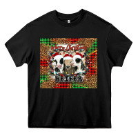 Black merry Christmas heifer Heavy Core Tee - Jasminsmagicworld