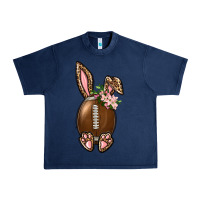 Navy American Football Easter Bunny Urban Heavy Tee - BundleAndBundleShop