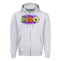 Heather Grey boo Zipper Hoodie - CowGirlArtShop