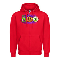 Red boo Zipper Hoodie - CowGirlArtShop