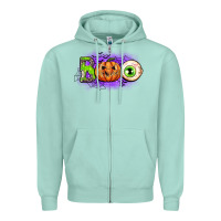 Seafoam boo Zipper Hoodie - CowGirlArtShop