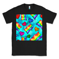 Black Pride lgbtq flags and leopard seamless pattern Classic Tee - BundleAndBundleShop