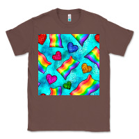 Chestnut Pride lgbtq flags and leopard seamless pattern Classic Tee - BundleAndBundleShop