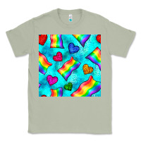 Matcha Pride lgbtq flags and leopard seamless pattern Classic Tee - BundleAndBundleShop