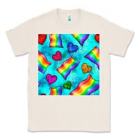 Natural Pride lgbtq flags and leopard seamless pattern Classic Tee - BundleAndBundleShop
