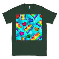 Pride Lgbtq Flags And Leopard Seamless Pattern Classic Tee | Teevron