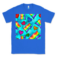True Royal Pride lgbtq flags and leopard seamless pattern Classic Tee - BundleAndBundleShop