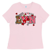 Bubblegum Pink valentines day lvn Ladies Tee - NancyCooperArtShop