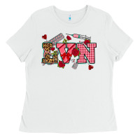 White valentines day lvn Ladies Tee - NancyCooperArtShop