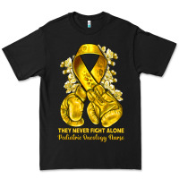 Black they never fight alone yellow ribbon with boxing g Premium Tee - NancyCooperArtShop