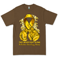 Cacao they never fight alone yellow ribbon with boxing g Premium Tee - NancyCooperArtShop