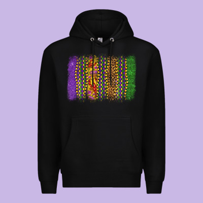 Mardi Gras Brushstroke Premium Hoodie Designed By Oliviacreatesart
