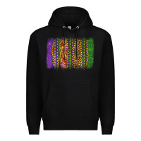 Black mardi gras brushstroke Premium Hoodie - OliviaCreatesArt