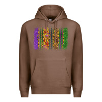Chestnut mardi gras brushstroke Premium Hoodie - OliviaCreatesArt
