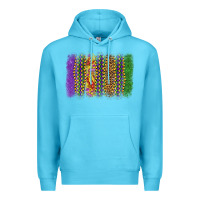 Ocean Blue mardi gras brushstroke Premium Hoodie - OliviaCreatesArt