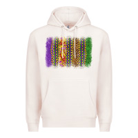 Pale Pink mardi gras brushstroke Premium Hoodie - OliviaCreatesArt