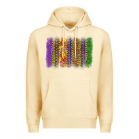 Pina Colada mardi gras brushstroke Premium Hoodie - OliviaCreatesArt