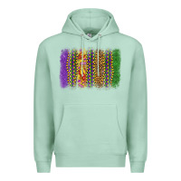 Seafoam mardi gras brushstroke Premium Hoodie - OliviaCreatesArt