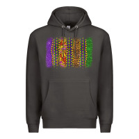 Smoke mardi gras brushstroke Premium Hoodie - OliviaCreatesArt