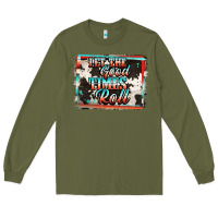 Army Green let the good times roll Long Sleeve Tee - Jasminsmagicworld