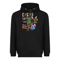 Black Easter Saurus Rex Heavyweight Hoodie - OliviaCreatesArt