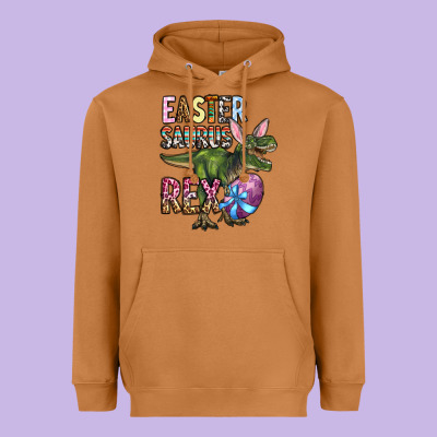 Easter Saurus Rex Heavyweight Hoodie Designed By Oliviacreatesart