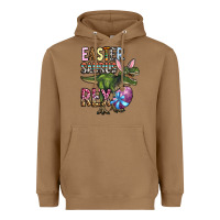 Toasted Coconut Easter Saurus Rex Heavyweight Hoodie - OliviaCreatesArt