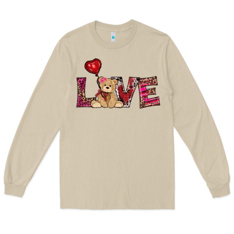 Valentines Day Tedybear Love Long Sleeve Tee by RanaPortraitStore | Teevron