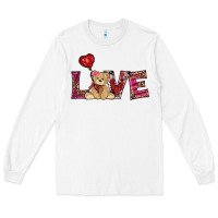 White valentines day tedybear love Long Sleeve Tee - RanaPortraitStore