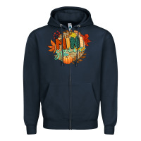 Navy mini spice Zipper Hoodie - CowGirlArtShop