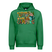 Emerald Weekends Coffee And Camping Urban Hoodie - CowhideDigitalArt