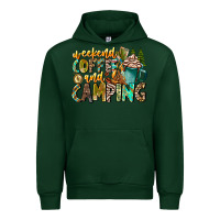 Foreset Green Weekends Coffee And Camping Urban Hoodie - CowhideDigitalArt