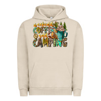 Pigment French Oak Weekends Coffee And Camping Urban Hoodie - CowhideDigitalArt